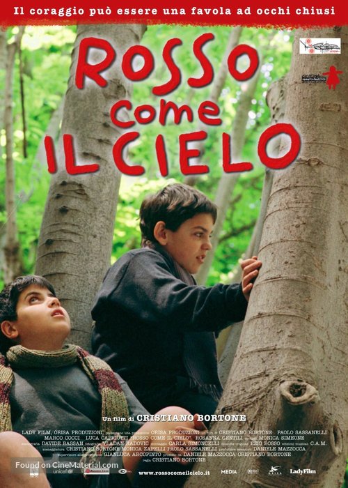 Rosso come il cielo - Italian Movie Poster