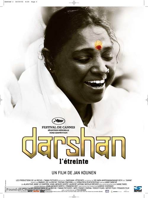 Darshan - L&#039;&eacute;treinte - French Movie Poster