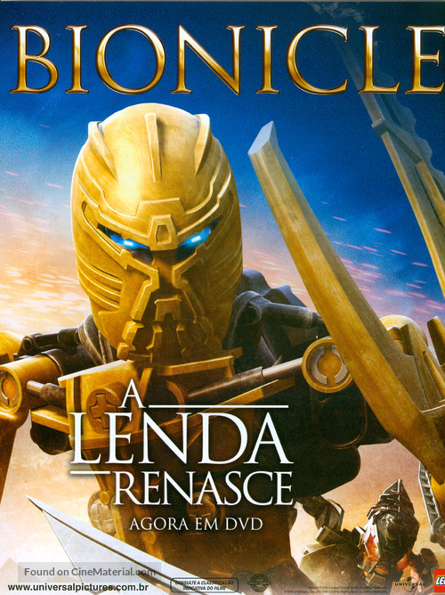 Bionicle: The Legend Reborn - Brazilian Video release movie poster
