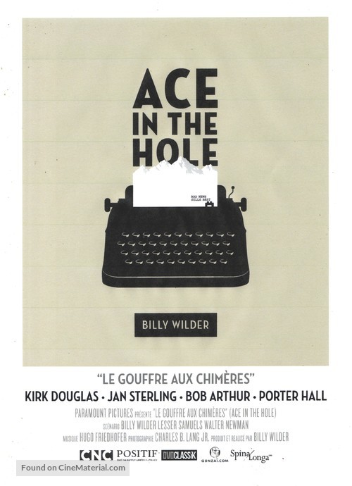 Ace in the Hole - French Movie Poster