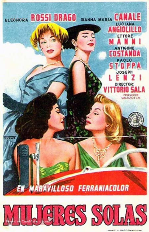Donne sole - Spanish Movie Poster