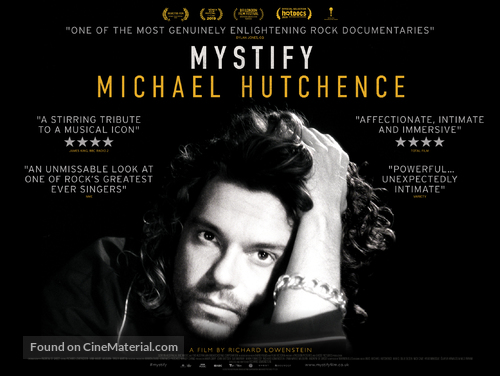 Mystify: Michael Hutchence - British Movie Poster