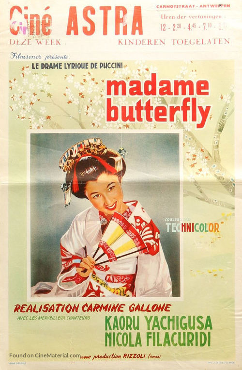 Madama Butterfly - Belgian Movie Poster