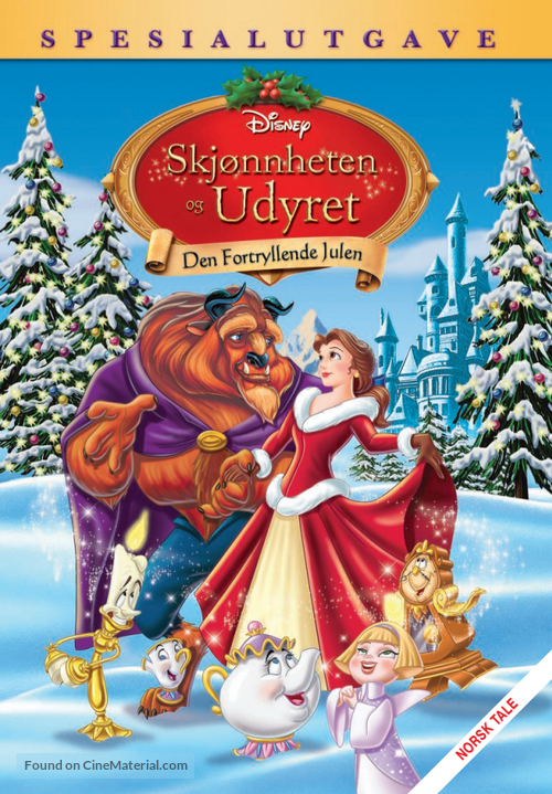 Beauty and the Beast: The Enchanted Christmas - Norwegian Movie Cover