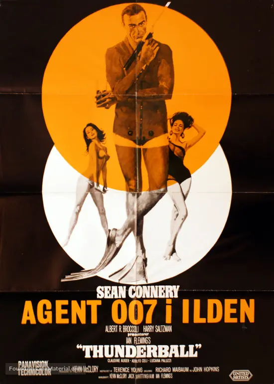 Thunderball - Danish Movie Poster