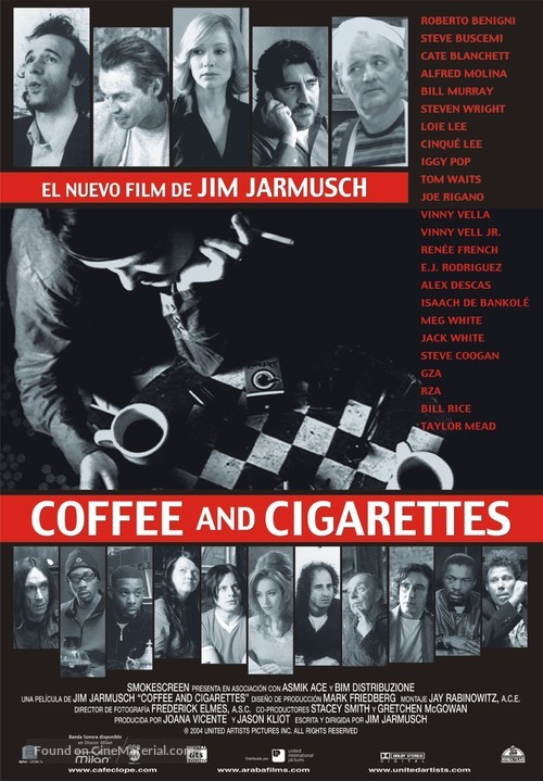 Coffee and Cigarettes - Spanish poster