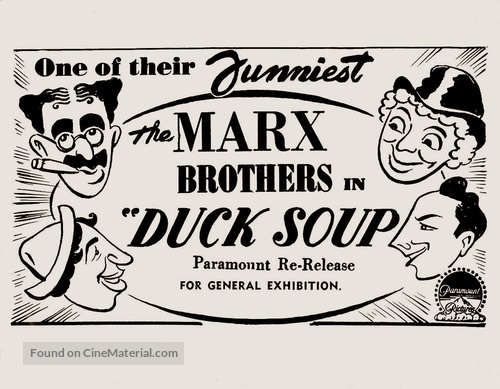 Duck Soup - Australian Re-release movie poster