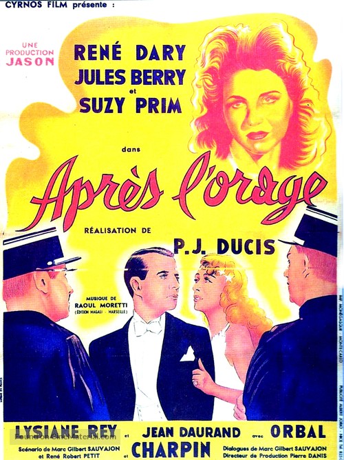 Apr&eacute;s l&#039;orage - French Movie Poster