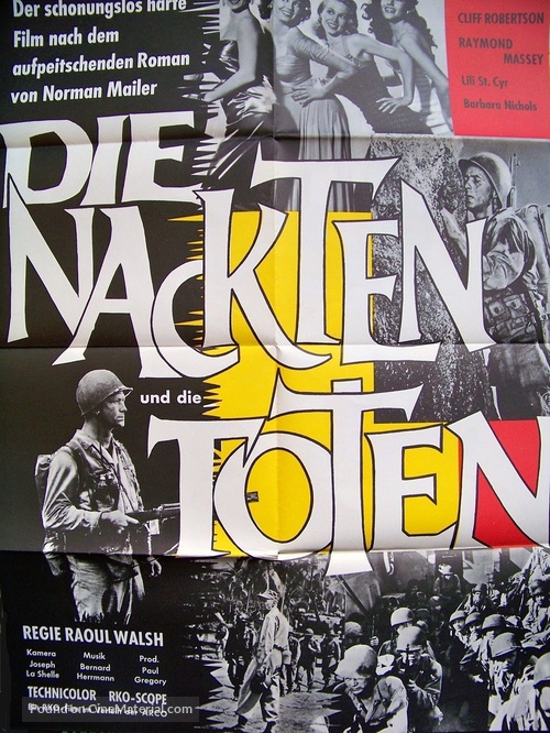 The Naked and the Dead - German Movie Poster
