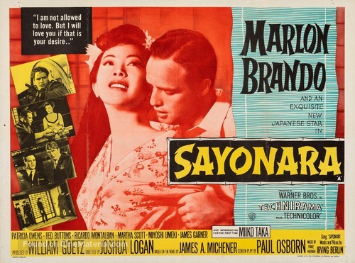 Sayonara - British Movie Poster