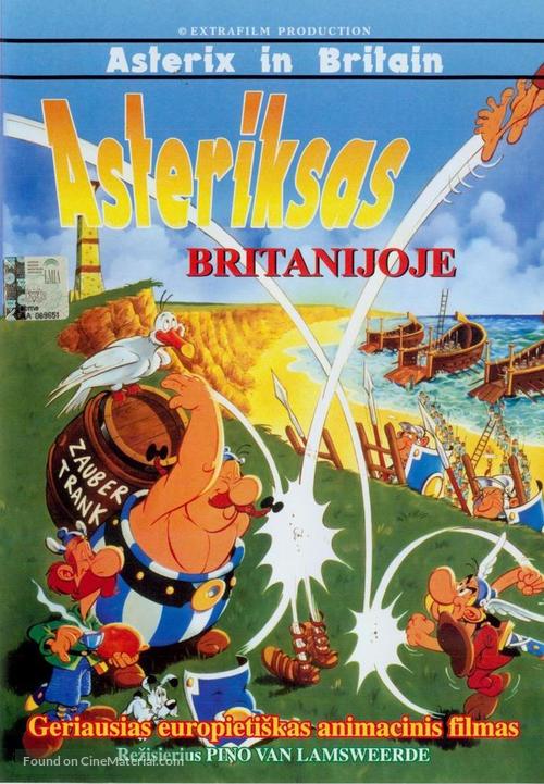 Ast&eacute;rix chez les Bretons - Lithuanian DVD movie cover