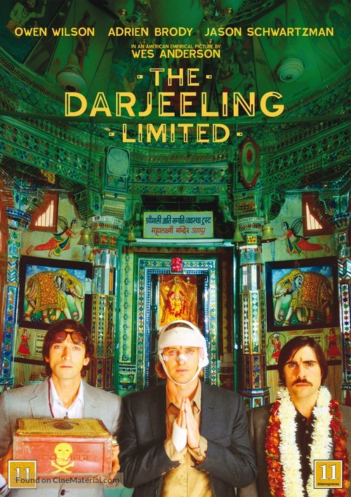 The Darjeeling Limited - Danish Movie Cover