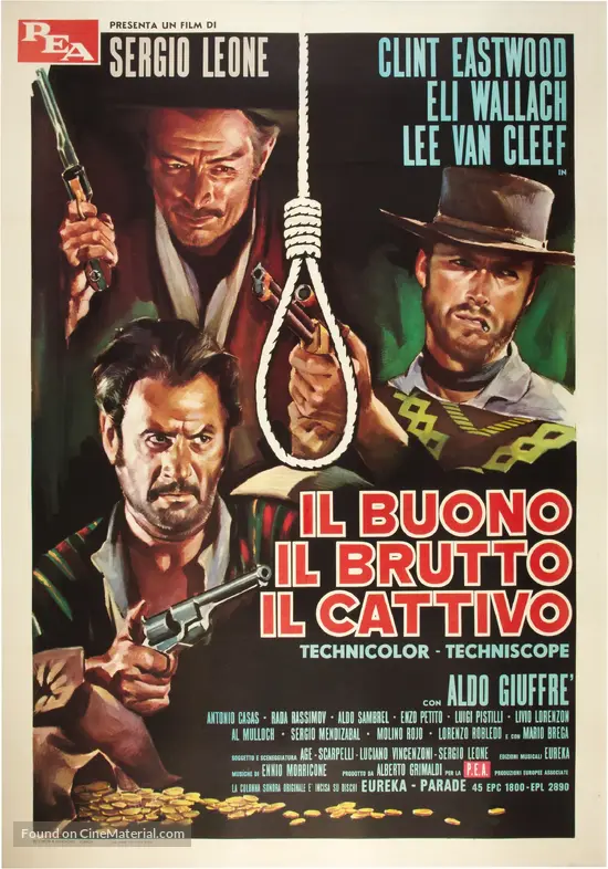 The Good, the Bad and the Ugly - Italian Movie Poster