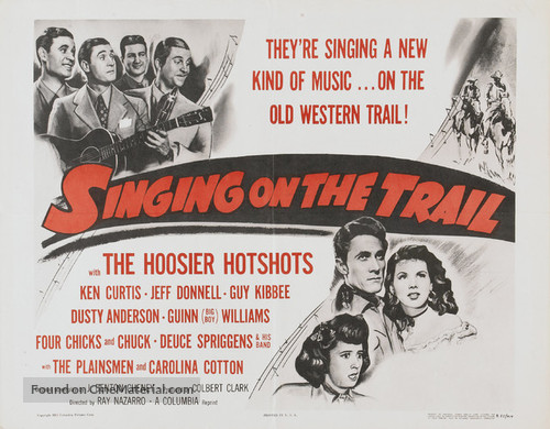 Singing on the Trail - Re-release movie poster