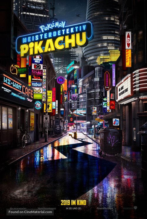 Pok&eacute;mon: Detective Pikachu - German Movie Poster