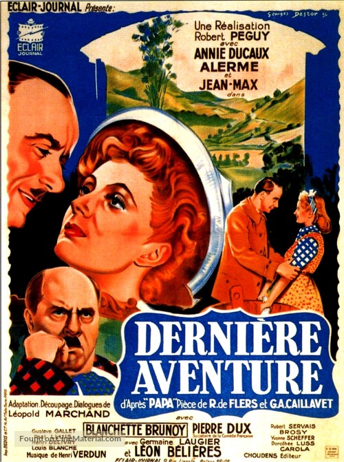 Derni&egrave;re aventure - French Movie Poster