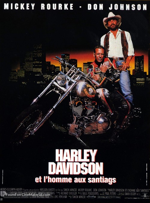 Harley Davidson and the Marlboro Man - French Movie Poster