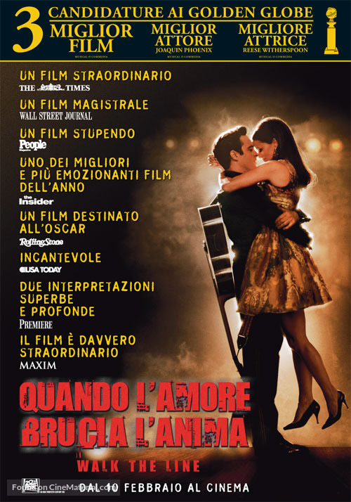 Walk the Line - Italian Movie Poster