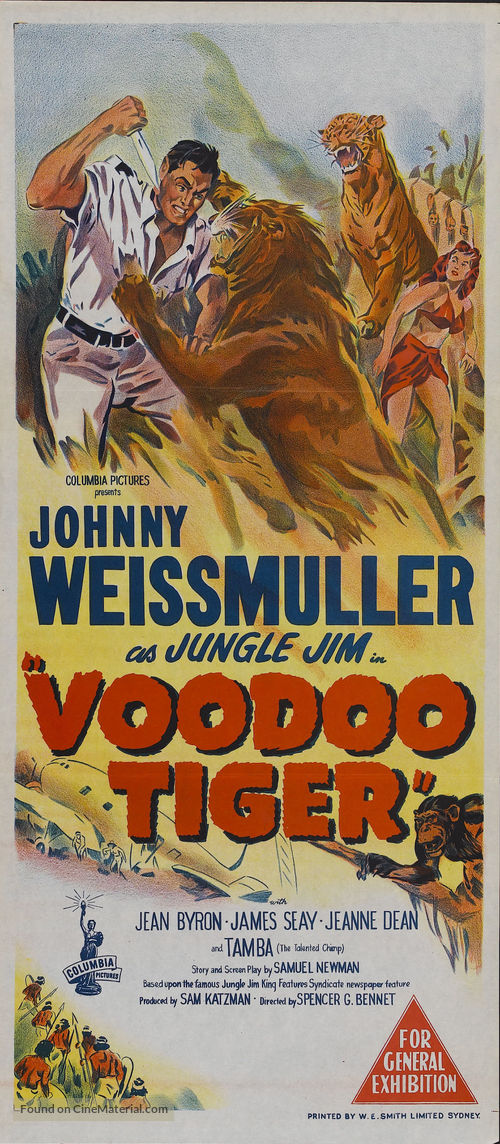 Voodoo Tiger - Australian Movie Poster