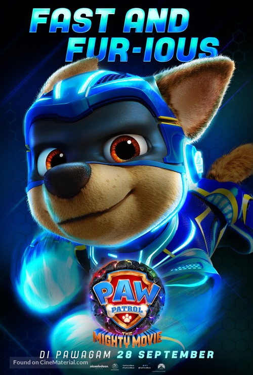 PAW Patrol: The Mighty Movie - Malaysian Movie Poster