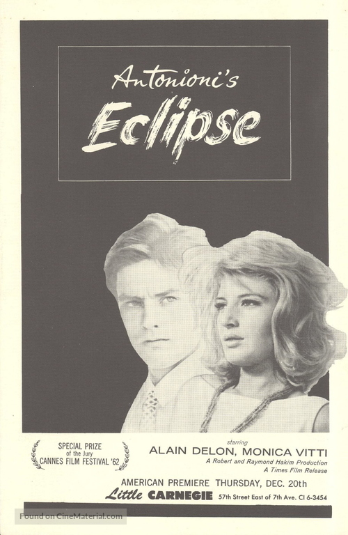 L&#039;eclisse - Movie Poster