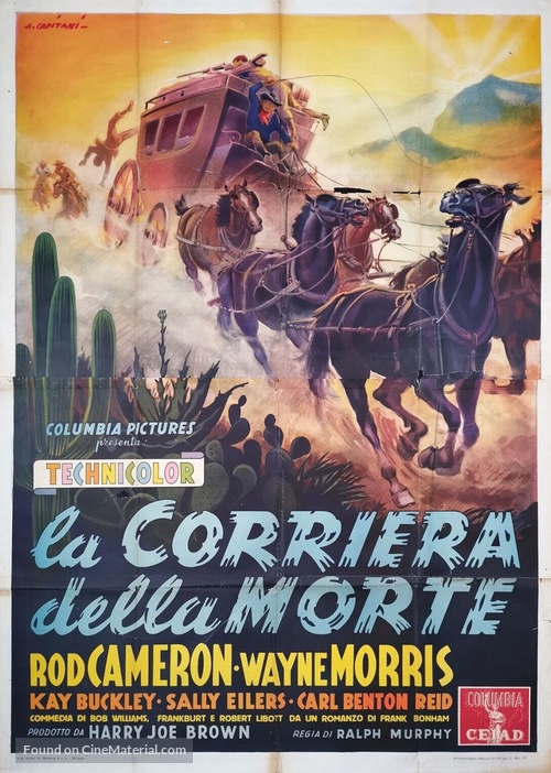 Stage to Tucson - Italian Movie Poster