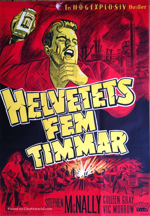 Hell&#039;s Five Hours - Swedish Movie Poster
