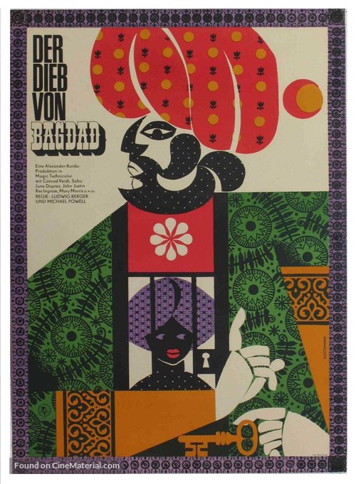 The Thief of Bagdad - German Movie Poster