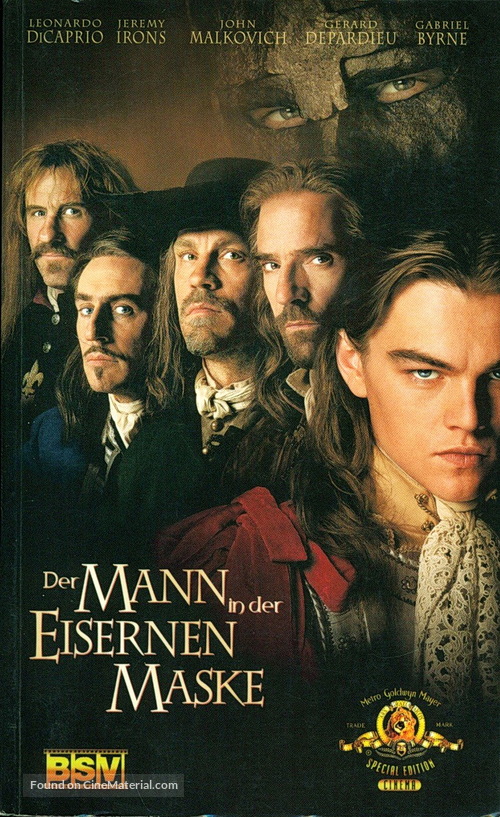 The Man In The Iron Mask - German Movie Cover