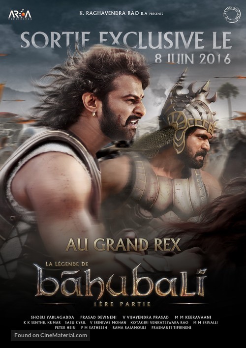 Baahubali: The Beginning - French Movie Poster