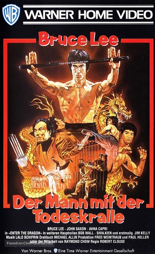 Enter The Dragon - German VHS movie cover