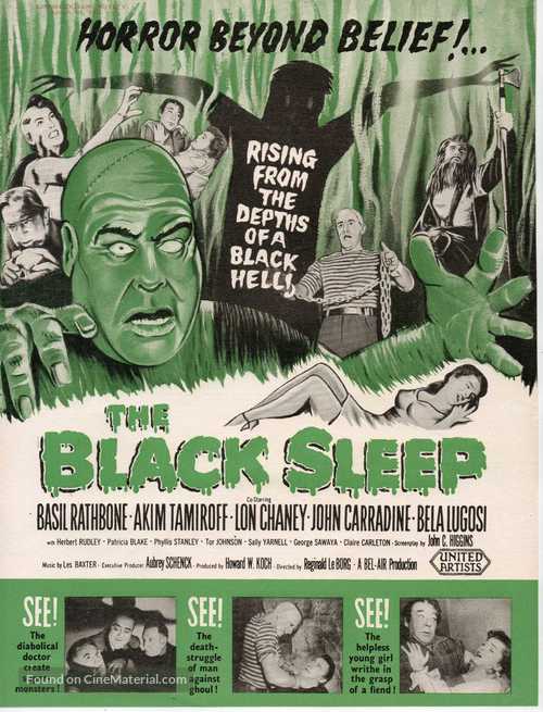 The Black Sleep - British Movie Poster