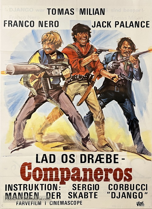 Vamos a matar, compa&ntilde;eros - Danish Movie Poster