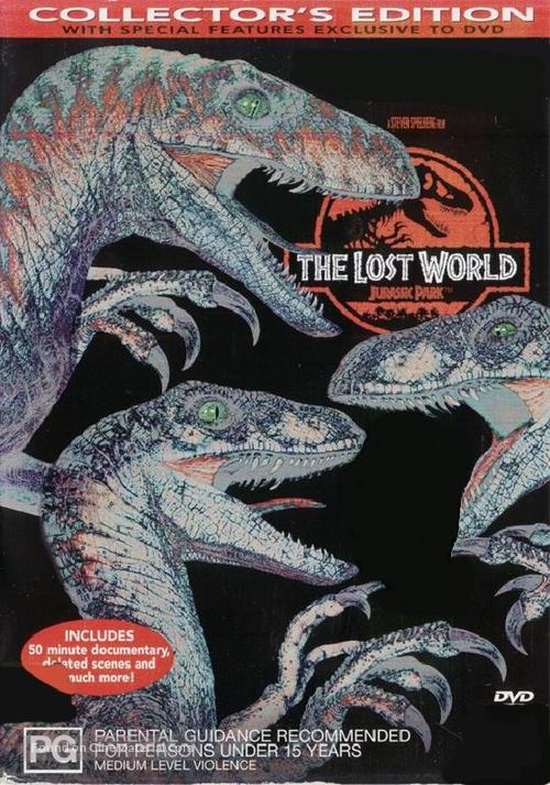 The Lost World: Jurassic Park - Australian DVD movie cover