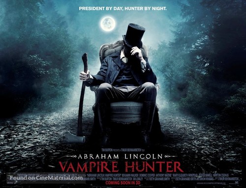 Abraham Lincoln: Vampire Hunter - British Movie Poster