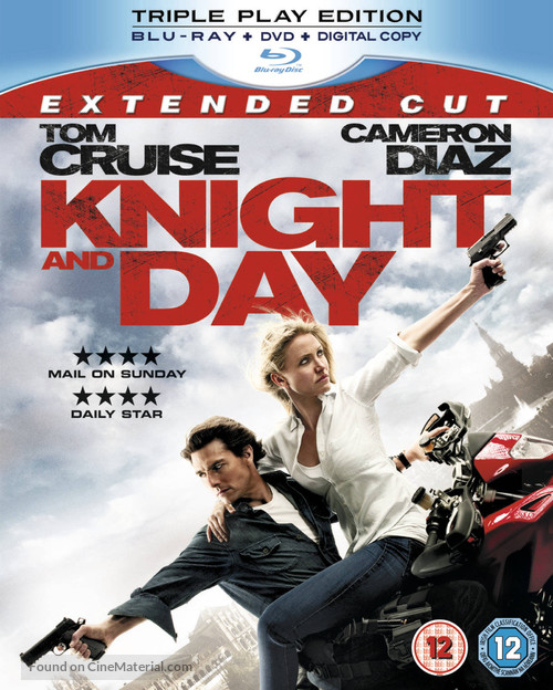Knight and Day - British Blu-Ray movie cover