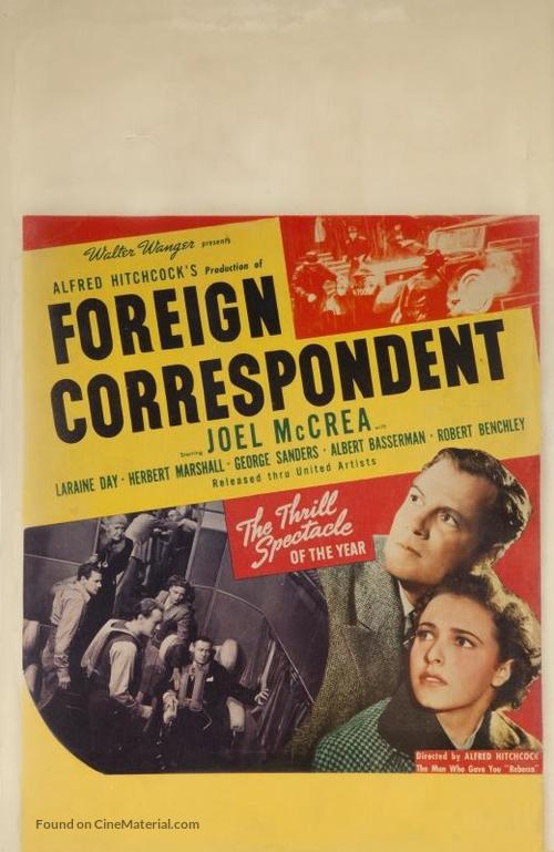 Foreign Correspondent - Movie Poster