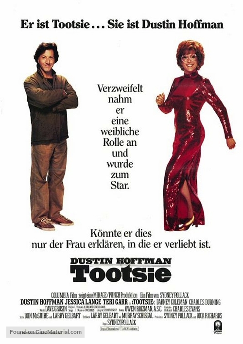 Tootsie - German Movie Poster