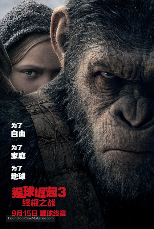 War for the Planet of the Apes - Chinese Movie Poster