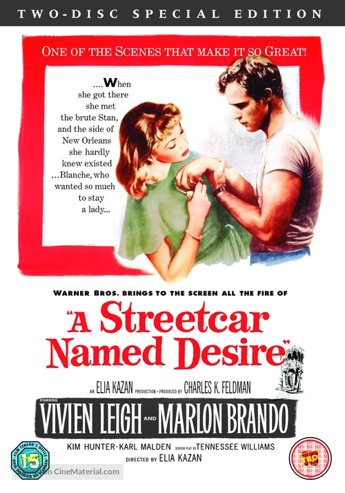 A Streetcar Named Desire - British DVD movie cover