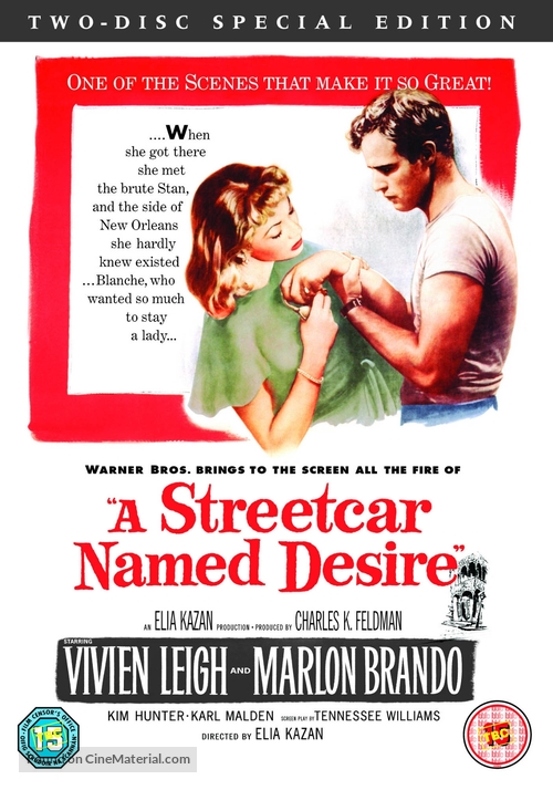 A Streetcar Named Desire - British DVD movie cover