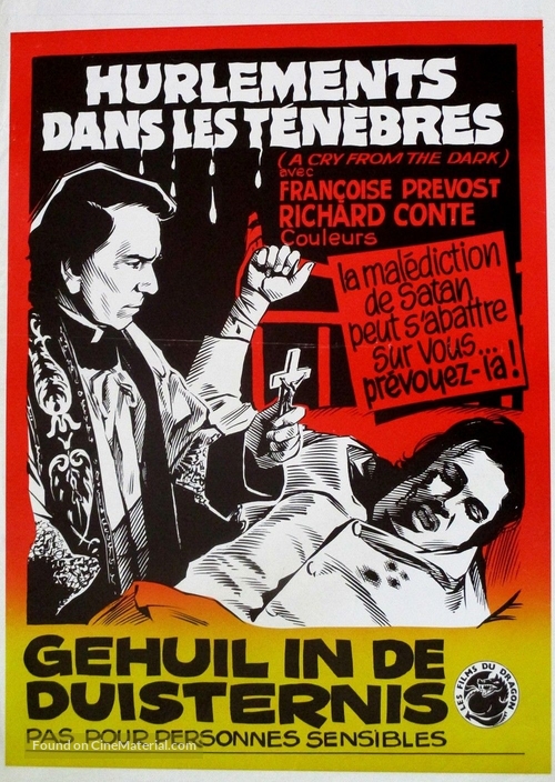 Un urlo nelle tenebre - Belgian Movie Poster