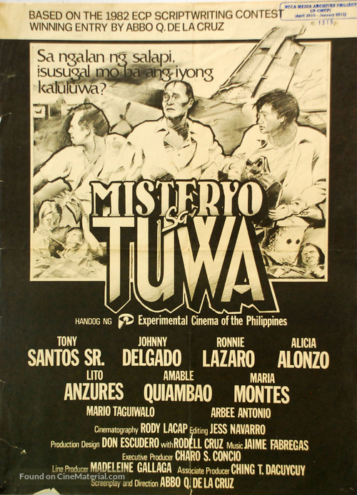 Misteryo sa tuwa - Philippine Movie Poster