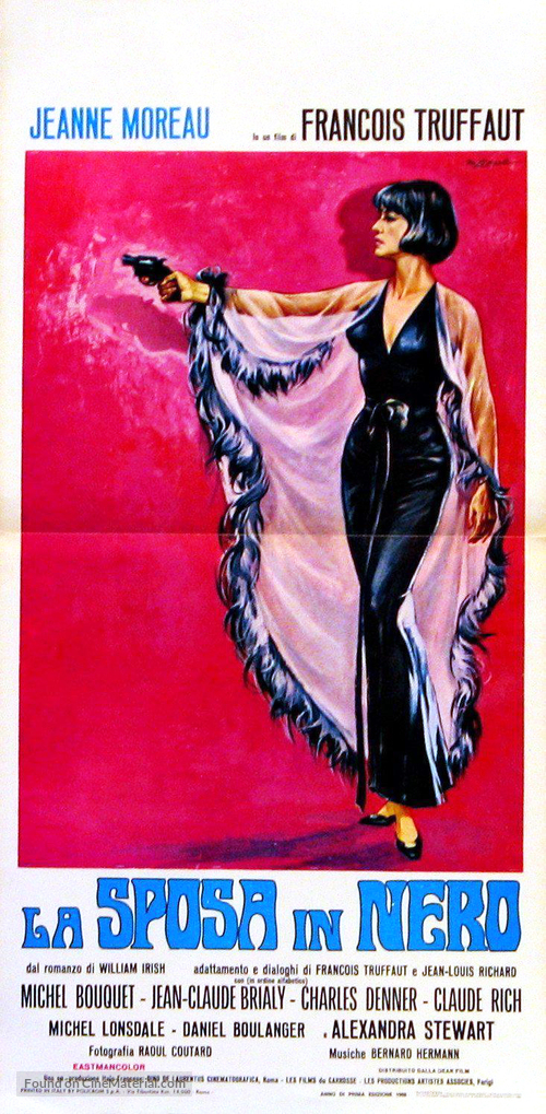La mari&eacute;e &eacute;tait en noir - Italian Movie Poster
