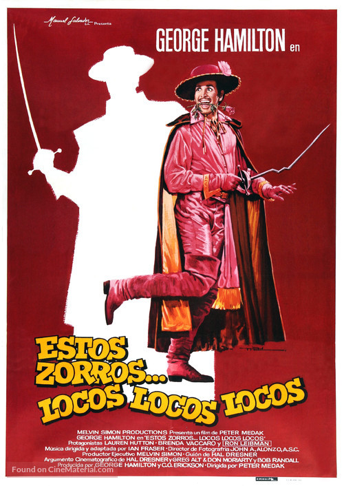 Zorro, the Gay Blade - Spanish Movie Poster