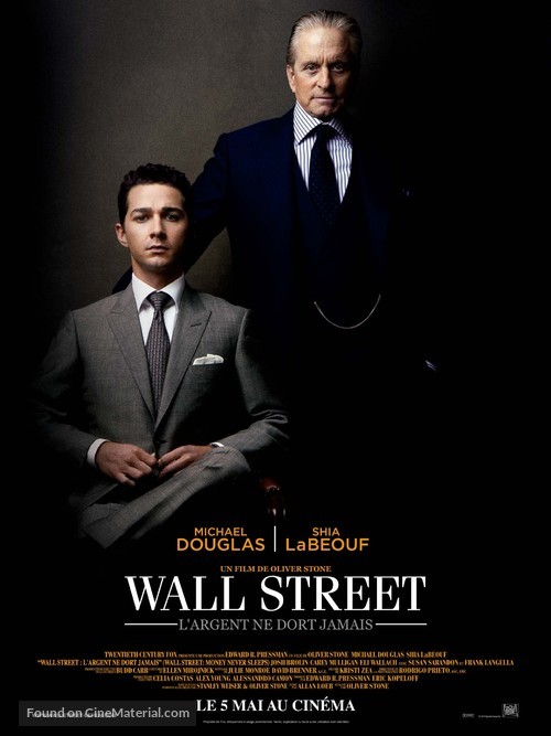 Wall Street: Money Never Sleeps - French Movie Poster