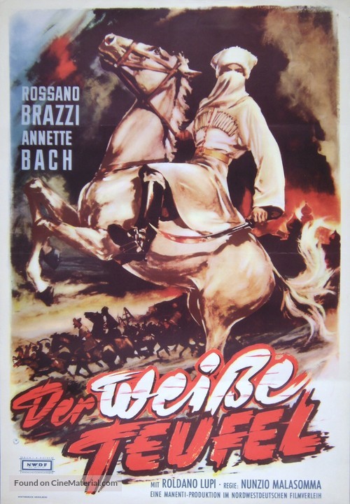 Il diavolo bianco - German Movie Poster