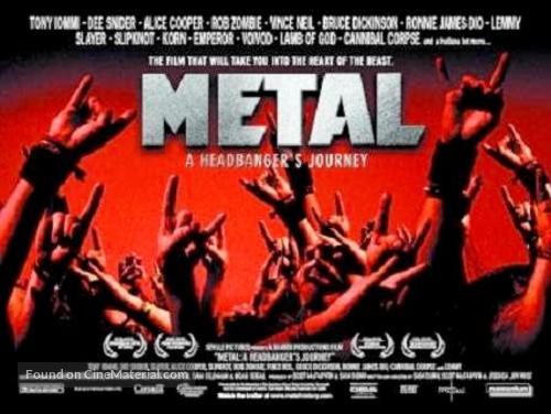 Metal: A Headbanger&#039;s Journey - British Movie Poster