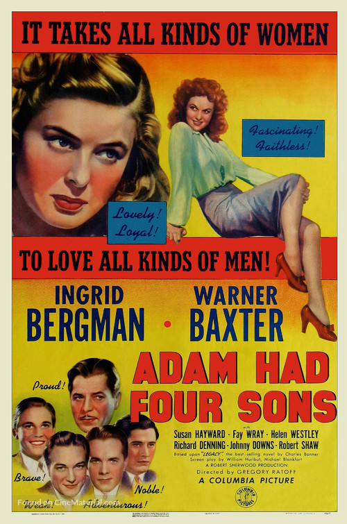 Adam Had Four Sons - Movie Poster