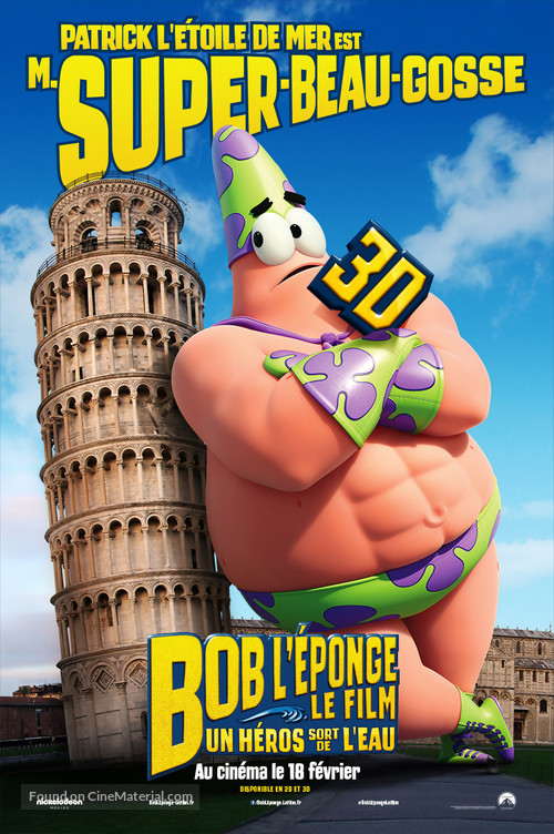 The SpongeBob Movie: Sponge Out of Water - French Movie Poster